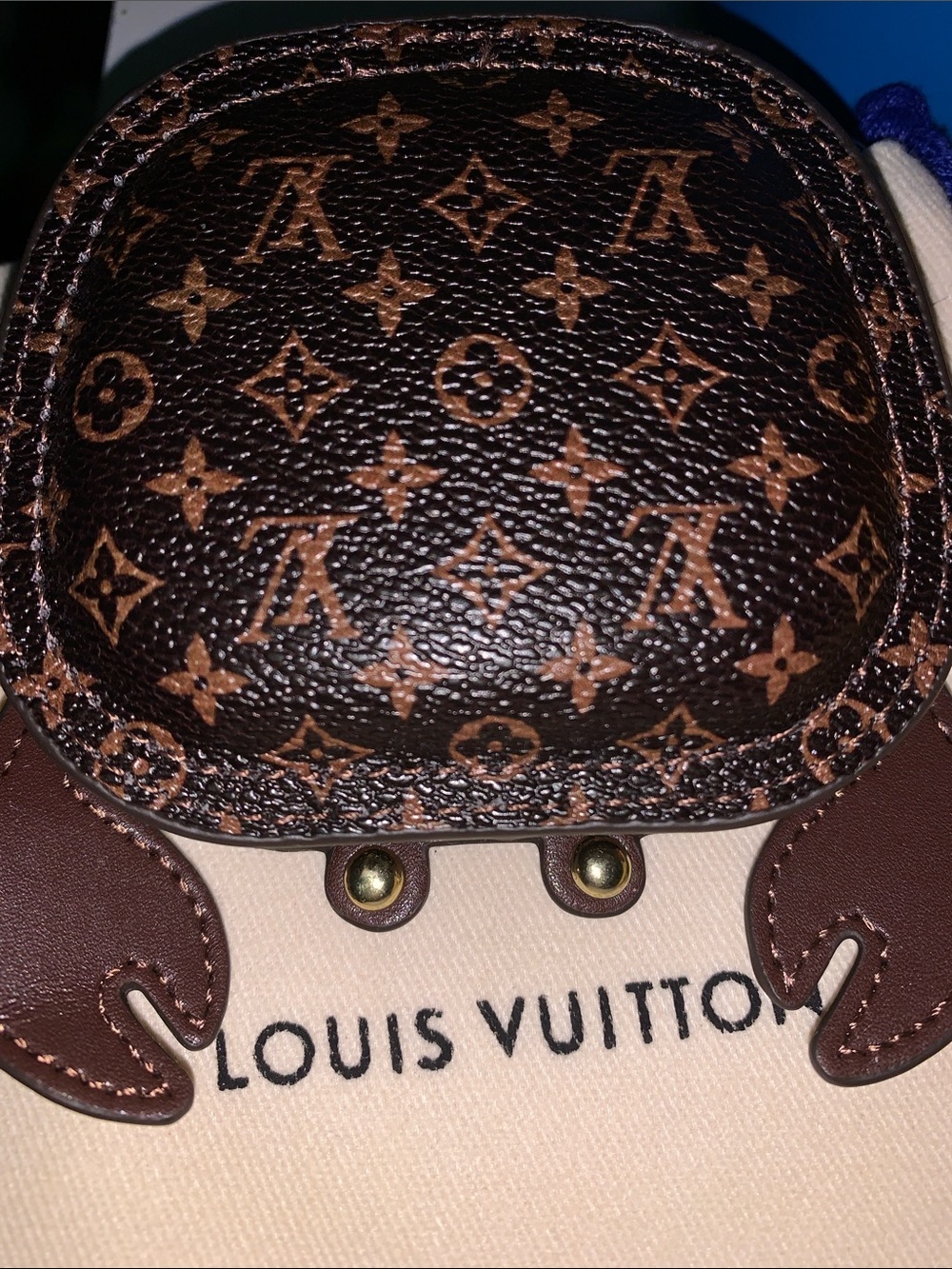 monogram Crab bag/purse charm keychain Pouch - Picture 3 of 7